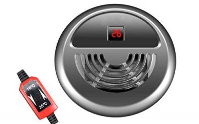 LQUIDE Calentador Automático De Pecera De Temperatura Constante, Varilla Calefactora Led para Calentador De Acuario, con Ventosa Fija Abs Carcasa De Protección Ambiental , mascotas