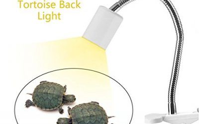 Laurelmartina Emisor de Calor de rotación de 360 Grados Emisor de luz Ultravioleta de la lámpara de luz UVB para Mascotas Anfibios de Peces de la Tortuga