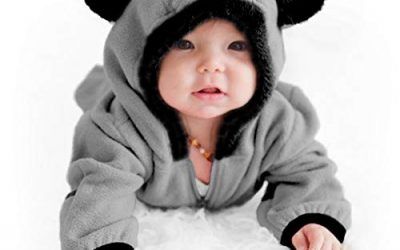 Cuddle Club Mono Polar Bebé para Recién Nacidos a Niños 4 Años – Pijamas Infantiles Chaqueta de Invierno Abrigo Polar Niño Mono de Niños – BearGrey12-18m