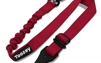 Toozey Arnés de seguridad para perros Cinturón de seguridad ajustable para el automóvil con Isofix, mosquetón profesional y amortiguación elástica, para todas las razas de perros y gatos, rojo