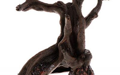 Acuario de madera muerta de resina artificial para decoración de pecera, adorno para plantas, paisajes, árboles, reptiles, raíces, suministros de decoración