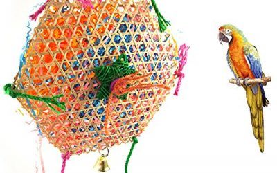 milopon juguete para pájaros, bambú trenzado, juguete de Macher columpio para periquito Volière fults compañía