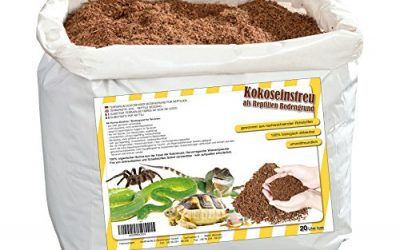 Humusziegel – 20 litros Natural terrario substrat múltiple en Bolsa de Seca – 100% Puro Coco Tierra como sustrato einstreu de Coco de Suelos , mascotas