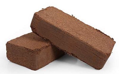 JRTAN&Pet Tortuga y Reptiles Sustrato Alfombra Tortuga y Reptiles Tortuga Coco Coco Coco Coco Polvo Estera 650 g, Bloque de cáscara de Coco (2 Piezas)
