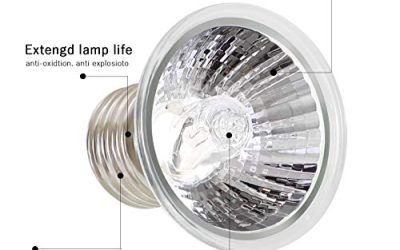 LEDGLE 25W Lámpara Tortugas de Agua, E27 UVB UVA Bombillas, Bombillas de Calor para Tortuga, Reptiles, Lagarto