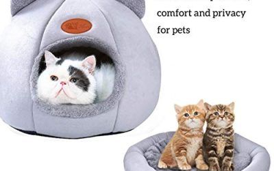Queta Camas para Gatos,Casa para Gatos Interior, Nido de Mascotas,Cama Cueva para con Cojines extraíbles y Lavables,Se Puede Utilizar para hámster, Conejo, Perrito,Conejillo de Indias,Gato bebé