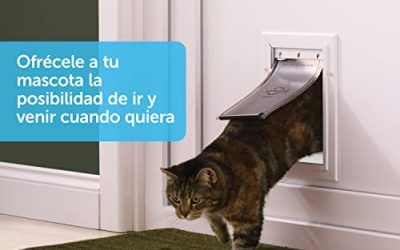 PetSafe Staywell – Puerta Pequeña para Perros y Gatos – Gatera de Aluminio para Condiciones Climáticas Extremas, Sistema de Bloqueo, Solapa Aislante, Fácil de Instalar – No apta para vidrio – S
