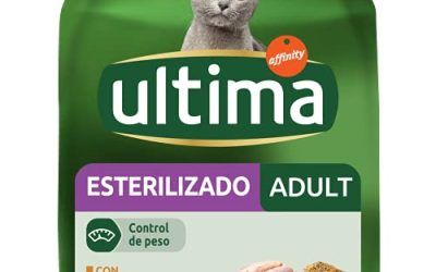 Ultima Pienso para Gatos Esterilizados Adulto con Pollo – Pack de 4 x 1,5 kg – Total: 6 kg