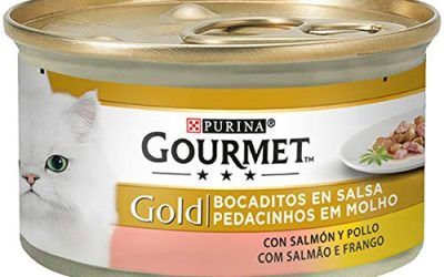 Purina Gourmet Gold Bocaditos en Salsa comida para gatos con Salmon y Pollo 24 x 85 g