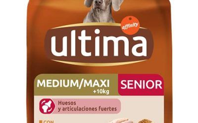 Ultima Pienso para Perros Medium-Maxi Senior de +7 Años con Pollo – 7500 gr