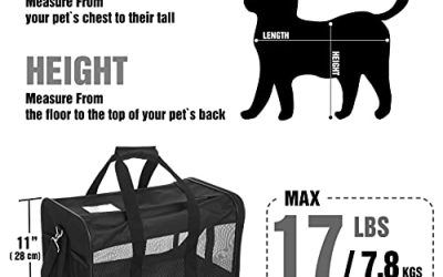 HITSLAM Transportin Gato/Transportin Perro Pequeño Mascotas Cómodo Bolso para Transporte en Tren, Coche y Avión. (M)