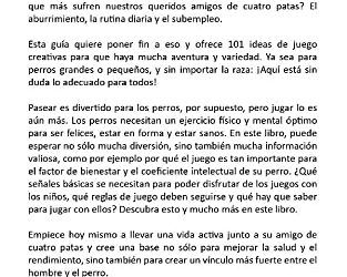 EJERCICIOS Y JUEGOS MENTALES PARA PERROS: Los 101 mejores juegos para perros para lograr una mayor agilidad, inteligencia y diversión