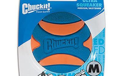 Chuckit! 52068 Ultra Squeaker Ball, 1 Pelota para Perros Compatible con el Lanzador, M