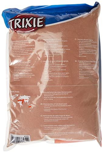 TRIXIE Arena desértica para Terrarios, 5 kg, Roja, Reptiles