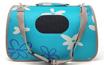 BPS (R) Portador Transportín Bolsa Bolso de Tela para Perro, Gato, Mascotas, Animales,Tamaño M,43.5x25x25cm (Azul) BPS-2121-2