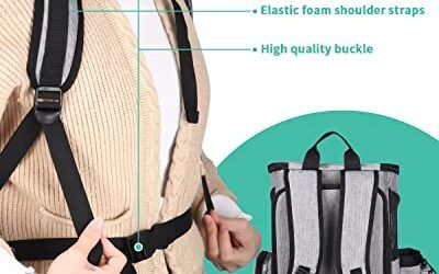 Mochila Gato Extensible, Mochila Perro Plegable, Mochila Gatos Transporte, Carga Máxima 10 Kg, Transportin para Gato, Transportin Perro Pequeño, para Viajar en Tren/automóvil/Restaurante/avión