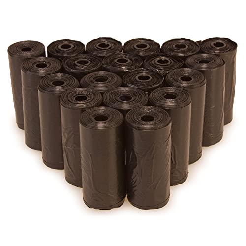 Arquivet Bolsas de recambio para excrementos de perro (20 rollos x 15 bolsas) Bolsitas de caca para perros – Accesorios de paseo para mascotas – 300 bolsas de basura