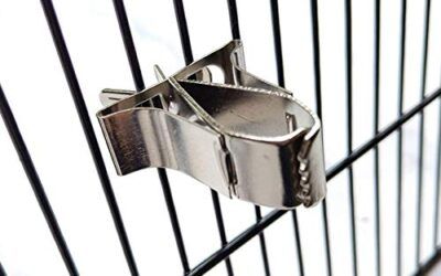 Comedero de Pájaros,3 Pcs Aves Comida Titular Loro Fruta Vegetal Clip Alimentador Dispositivo Pinza Abrazadera Accesorios Jaula de Pájaros para Pájaros Pequeños Loros Hámsters y Otros Animale Pequeño